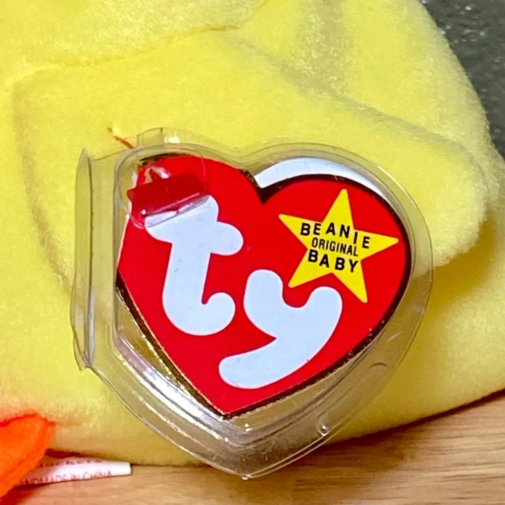 Ty Beanie Baby Original Quackers Retired PVC Pellets Tag Error Fareham, Hants UK
